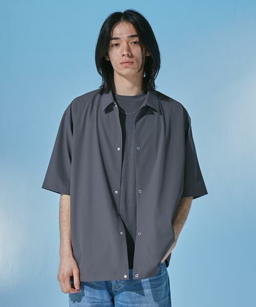 URBAN RESEARCH DOORS / アーバンリサーチ ドアーズ カーディガン・ボレロ | 『UR TECH』サマシェア ショートスリーブシャツカーディガン | 詳細20