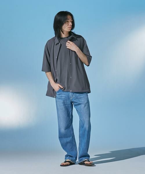URBAN RESEARCH DOORS / アーバンリサーチ ドアーズ カーディガン・ボレロ | 『UR TECH』サマシェア ショートスリーブシャツカーディガン | 詳細25
