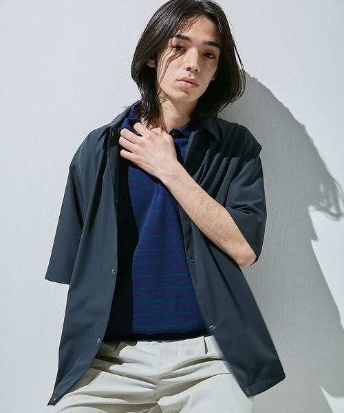URBAN RESEARCH DOORS / アーバンリサーチ ドアーズ カーディガン・ボレロ | 『UR TECH』サマシェア ショートスリーブシャツカーディガン | 詳細28