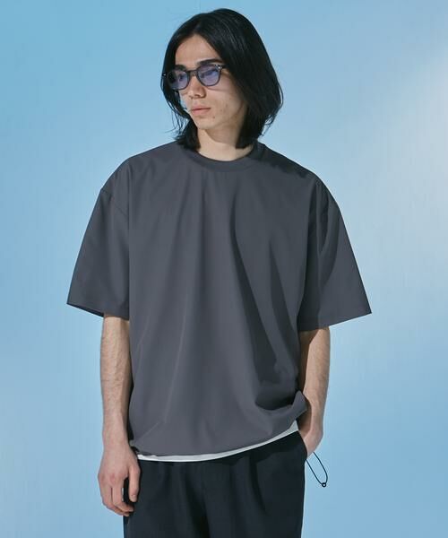 URBAN RESEARCH DOORS / アーバンリサーチ ドアーズ Tシャツ | 『UR TECH』サマシェア ショートスリーブプルオーバー | 詳細20