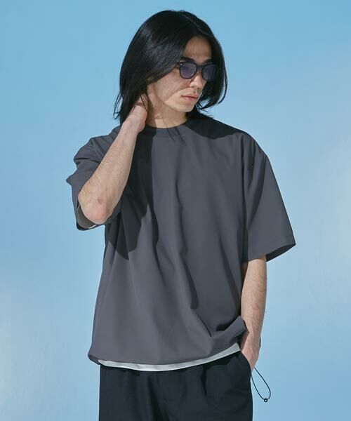 URBAN RESEARCH DOORS / アーバンリサーチ ドアーズ Tシャツ | 『UR TECH』サマシェア ショートスリーブプルオーバー | 詳細22