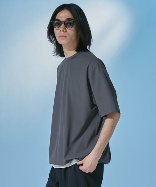 URBAN RESEARCH DOORS / アーバンリサーチ ドアーズ Tシャツ | 『UR TECH』サマシェア ショートスリーブプルオーバー | 詳細23