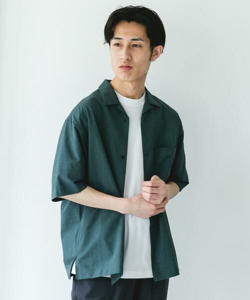 URBAN RESEARCH DOORS / アーバンリサーチ ドアーズ シャツ・ブラウス | 『イージーケア/速乾/UVカット』クイックドライ オープンカラー ショートスリーブ シャツ | 詳細4
