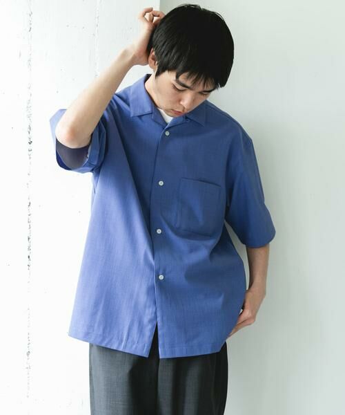 URBAN RESEARCH DOORS / アーバンリサーチ ドアーズ シャツ・ブラウス | 『イージーケア/速乾/UVカット』クイックドライ オープンカラー ショートスリーブ シャツ | 詳細20