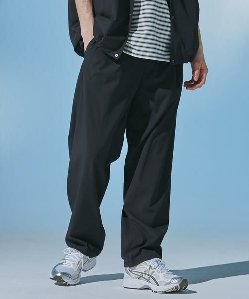 URBAN RESEARCH DOORS / アーバンリサーチ ドアーズ その他パンツ | 『UR TECH』サマシェア イージートラウザー（ブラック）