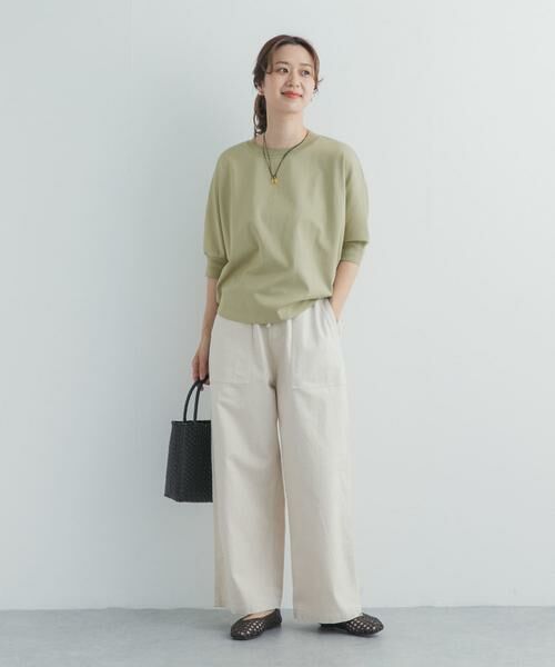 URBAN RESEARCH DOORS / アーバンリサーチ ドアーズ Tシャツ | ニットドッキングドルマン プルオーバー | 詳細7