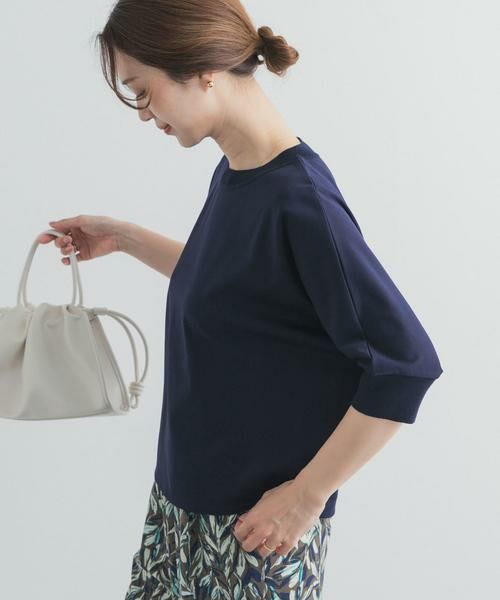 URBAN RESEARCH DOORS / アーバンリサーチ ドアーズ Tシャツ | ニットドッキングドルマン プルオーバー | 詳細14