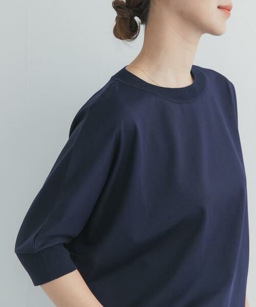 URBAN RESEARCH DOORS / アーバンリサーチ ドアーズ Tシャツ | ニットドッキングドルマン プルオーバー | 詳細17