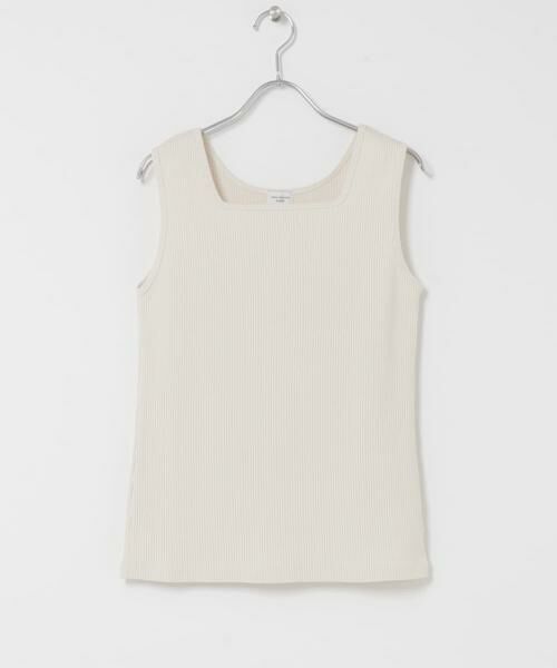 URBAN RESEARCH DOORS / アーバンリサーチ ドアーズ タンクトップ | 針抜きテレコスクエアタンクトップ | 詳細1
