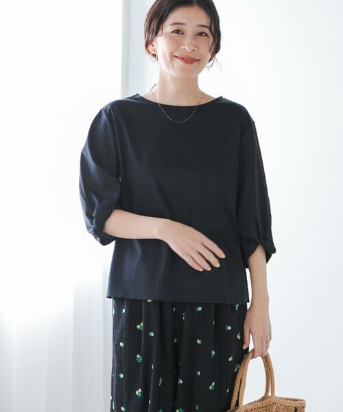 URBAN RESEARCH DOORS / アーバンリサーチ ドアーズ Tシャツ | 『UR TECH』サマシェアツイストスリーブプルオーバー | 詳細3