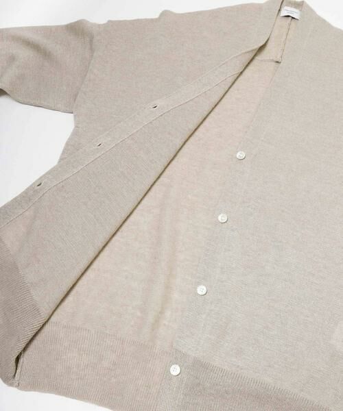 URBAN RESEARCH DOORS / アーバンリサーチ ドアーズ カーディガン・ボレロ | リネンVネックカーディガン | 詳細18