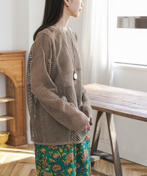 URBAN RESEARCH DOORS / アーバンリサーチ ドアーズ ニット・セーター | 2wayメッシュプルオーバー | 詳細1