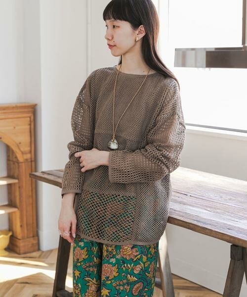 URBAN RESEARCH DOORS / アーバンリサーチ ドアーズ ニット・セーター | 2wayメッシュプルオーバー | 詳細4