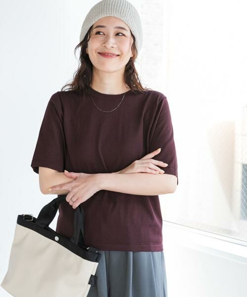 URBAN RESEARCH DOORS / アーバンリサーチ ドアーズ Tシャツ | 『UR TECH』サマシェアニットハーフスリーブプルオーバー | 詳細1