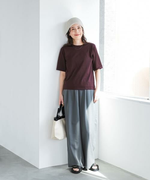 URBAN RESEARCH DOORS / アーバンリサーチ ドアーズ Tシャツ | 『UR TECH』サマシェアニットハーフスリーブプルオーバー | 詳細7