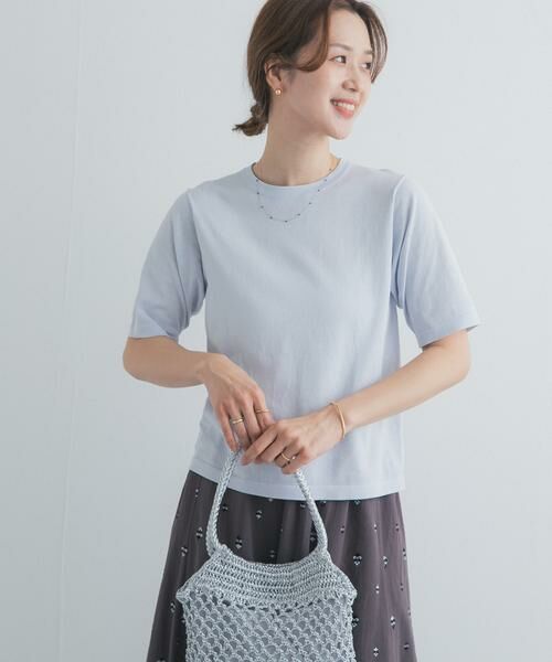 URBAN RESEARCH DOORS / アーバンリサーチ ドアーズ Tシャツ | 『UR TECH』サマシェアニットハーフスリーブプルオーバー | 詳細10