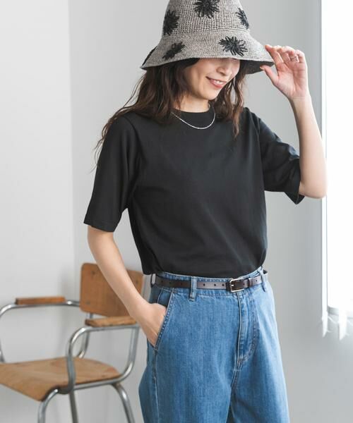 URBAN RESEARCH DOORS / アーバンリサーチ ドアーズ Tシャツ | 『UR TECH』サマシェアニットハーフスリーブプルオーバー | 詳細25