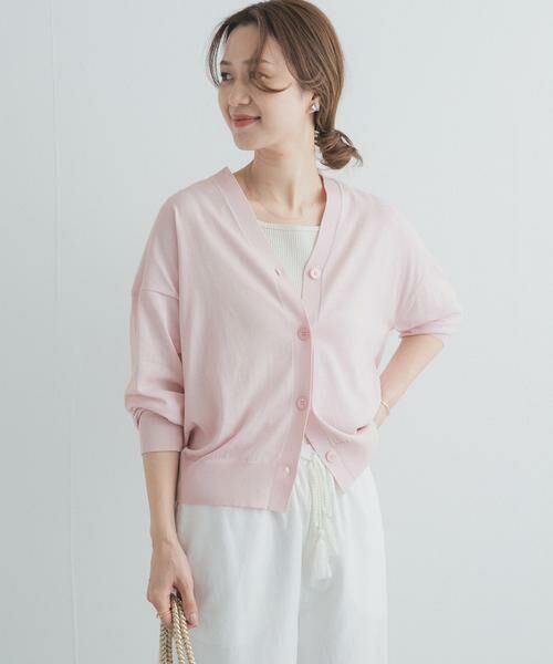 URBAN RESEARCH DOORS / アーバンリサーチ ドアーズ カーディガン・ボレロ | 『UR TECH』サマシェアニットカーディガン | 詳細1