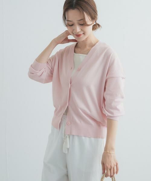 URBAN RESEARCH DOORS / アーバンリサーチ ドアーズ カーディガン・ボレロ | 『UR TECH』サマシェアニットカーディガン | 詳細3