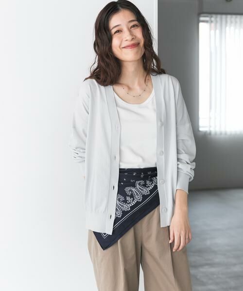 URBAN RESEARCH DOORS / アーバンリサーチ ドアーズ カーディガン・ボレロ | 『UR TECH』サマシェアニットカーディガン | 詳細25