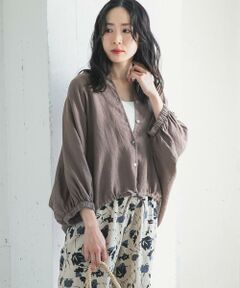 URBAN RESEARCH DOORS / アーバンリサーチ ドアーズ シャツ・ブラウス | リネンドロストドルマンブラウス