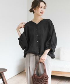 URBAN RESEARCH DOORS / アーバンリサーチ ドアーズ シャツ・ブラウス | リネンドロストドルマンブラウス