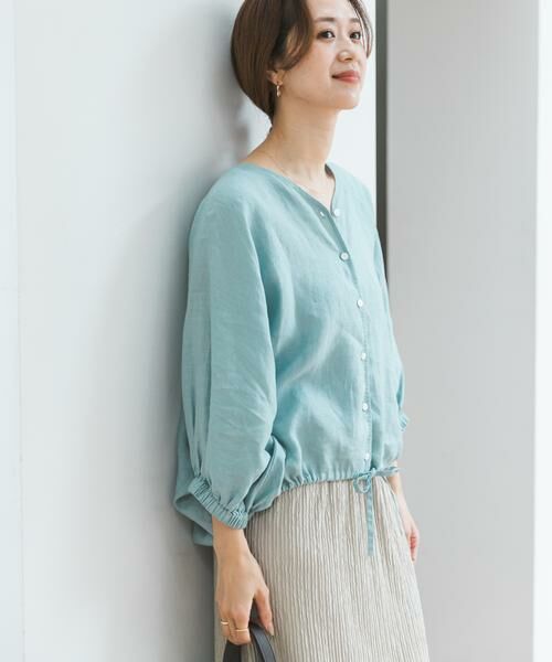 URBAN RESEARCH DOORS / アーバンリサーチ ドアーズ シャツ・ブラウス | リネンドロストドルマンブラウス | 詳細2