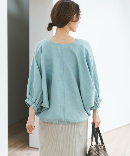 URBAN RESEARCH DOORS / アーバンリサーチ ドアーズ シャツ・ブラウス | リネンドロストドルマンブラウス | 詳細4
