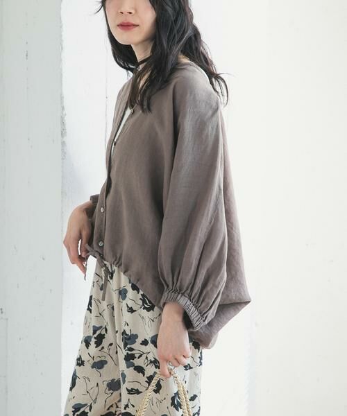 URBAN RESEARCH DOORS / アーバンリサーチ ドアーズ シャツ・ブラウス | リネンドロストドルマンブラウス | 詳細11