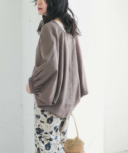 URBAN RESEARCH DOORS / アーバンリサーチ ドアーズ シャツ・ブラウス | リネンドロストドルマンブラウス | 詳細12
