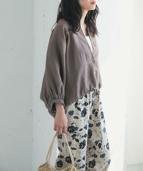 URBAN RESEARCH DOORS / アーバンリサーチ ドアーズ シャツ・ブラウス | リネンドロストドルマンブラウス | 詳細13