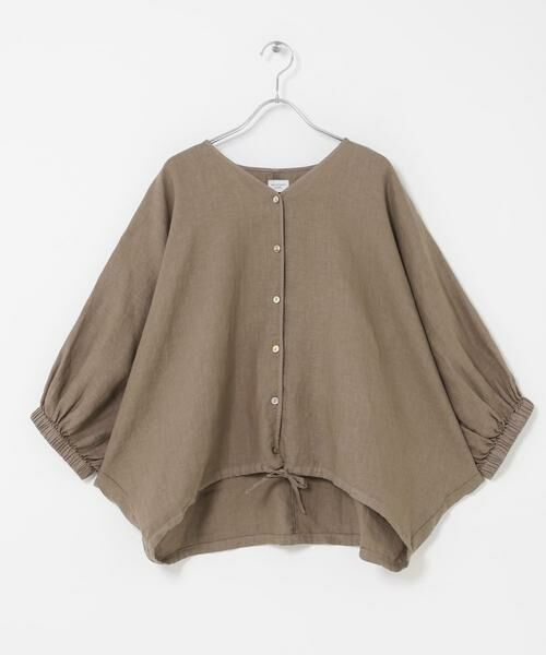 URBAN RESEARCH DOORS / アーバンリサーチ ドアーズ シャツ・ブラウス | リネンドロストドルマンブラウス | 詳細17