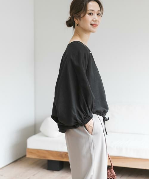 URBAN RESEARCH DOORS / アーバンリサーチ ドアーズ シャツ・ブラウス | リネンドロストドルマンブラウス | 詳細20