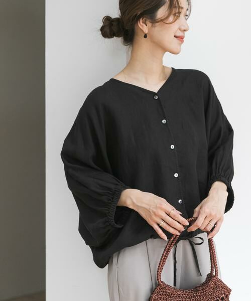 URBAN RESEARCH DOORS / アーバンリサーチ ドアーズ シャツ・ブラウス | リネンドロストドルマンブラウス | 詳細22