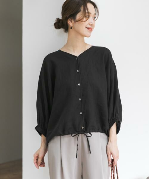 URBAN RESEARCH DOORS / アーバンリサーチ ドアーズ シャツ・ブラウス | リネンドロストドルマンブラウス | 詳細23