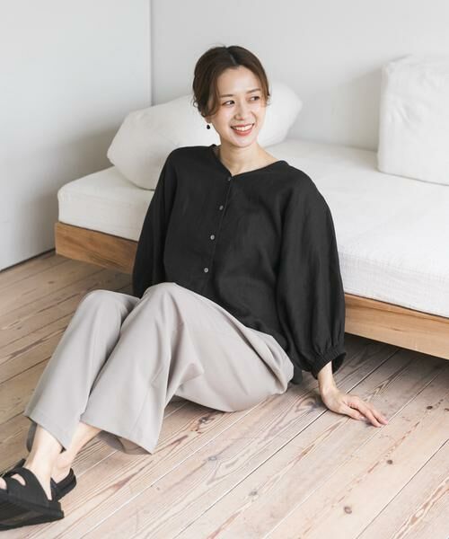 URBAN RESEARCH DOORS / アーバンリサーチ ドアーズ シャツ・ブラウス | リネンドロストドルマンブラウス | 詳細24