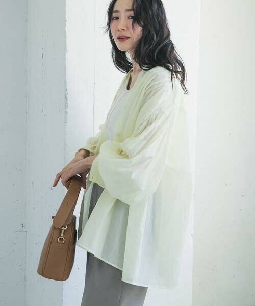 URBAN RESEARCH DOORS / アーバンリサーチ ドアーズ シャツ・ブラウス | コットンボイルギャザーブラウス | 詳細2