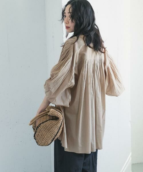 URBAN RESEARCH DOORS / アーバンリサーチ ドアーズ シャツ・ブラウス | コットンボイルギャザーブラウス | 詳細17