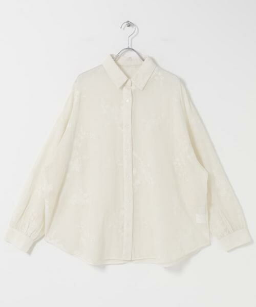 URBAN RESEARCH DOORS / アーバンリサーチ ドアーズ シャツ・ブラウス | メッシュエンブロイダリーシャツ | 詳細6