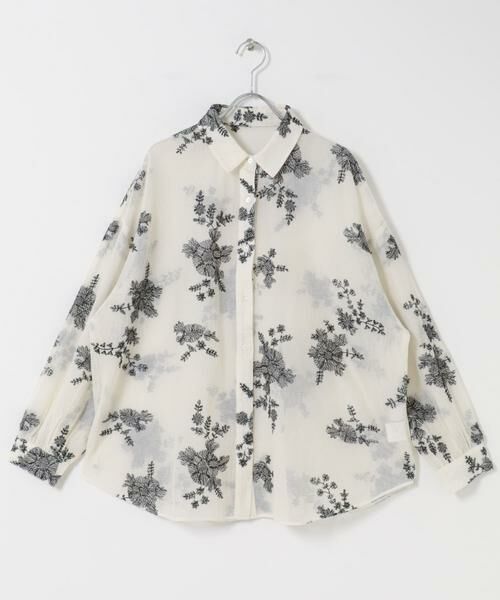 URBAN RESEARCH DOORS / アーバンリサーチ ドアーズ シャツ・ブラウス | メッシュエンブロイダリーシャツ | 詳細19