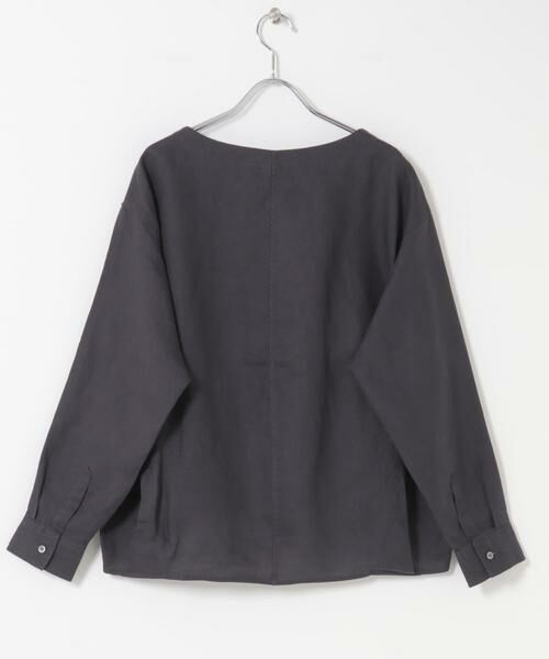 URBAN RESEARCH DOORS / アーバンリサーチ ドアーズ シャツ・ブラウス | リネンフロントギャザープルオーバー | 詳細6