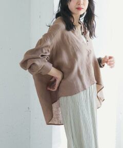 URBAN RESEARCH DOORS / アーバンリサーチ ドアーズ シャツ・ブラウス | リネンカーブスリーブブラウス