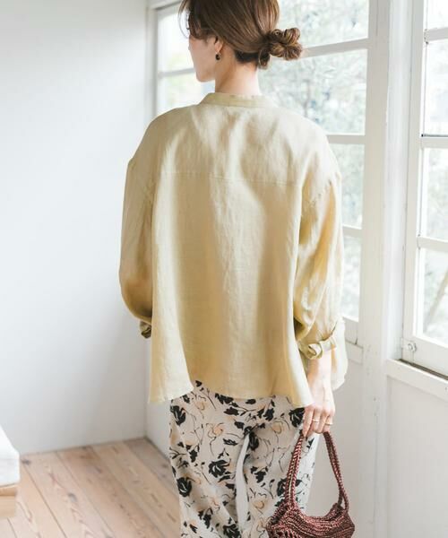 URBAN RESEARCH DOORS / アーバンリサーチ ドアーズ シャツ・ブラウス | リネンカーブスリーブブラウス | 詳細2