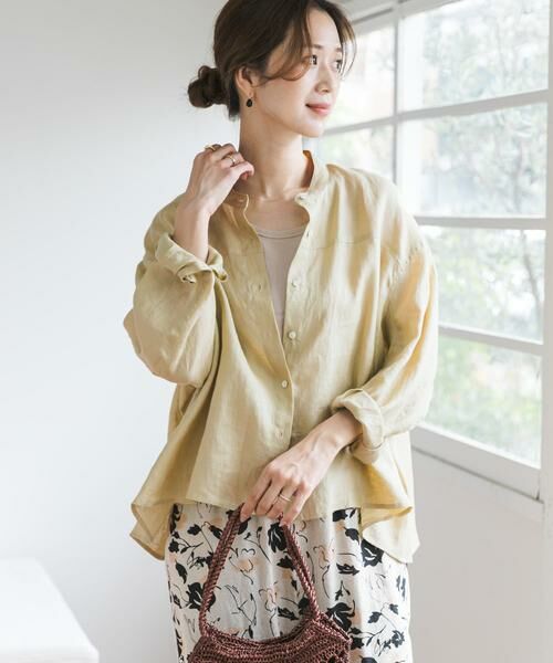 URBAN RESEARCH DOORS / アーバンリサーチ ドアーズ シャツ・ブラウス | リネンカーブスリーブブラウス | 詳細3