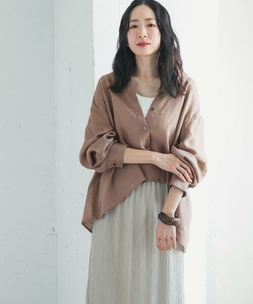 URBAN RESEARCH DOORS / アーバンリサーチ ドアーズ シャツ・ブラウス | リネンカーブスリーブブラウス | 詳細15