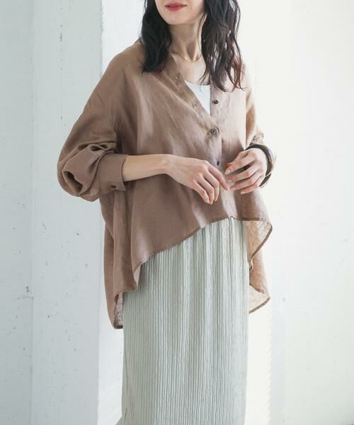URBAN RESEARCH DOORS / アーバンリサーチ ドアーズ シャツ・ブラウス | リネンカーブスリーブブラウス | 詳細16