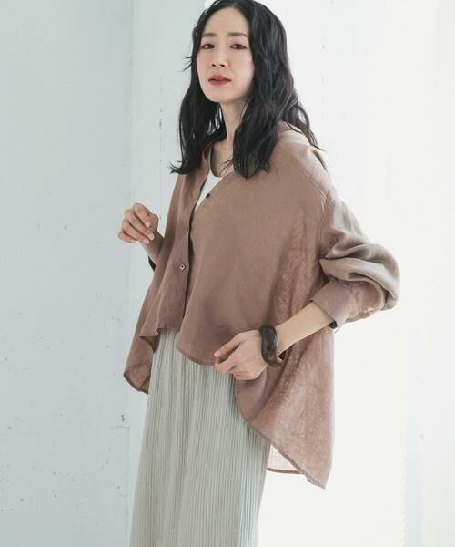 URBAN RESEARCH DOORS / アーバンリサーチ ドアーズ シャツ・ブラウス | リネンカーブスリーブブラウス | 詳細17