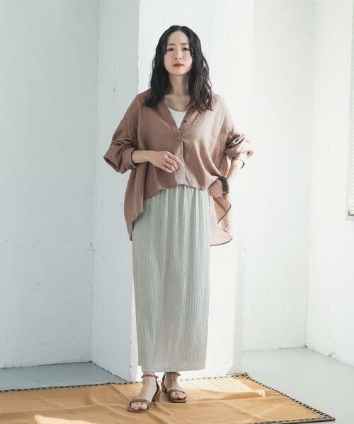 URBAN RESEARCH DOORS / アーバンリサーチ ドアーズ シャツ・ブラウス | リネンカーブスリーブブラウス | 詳細19