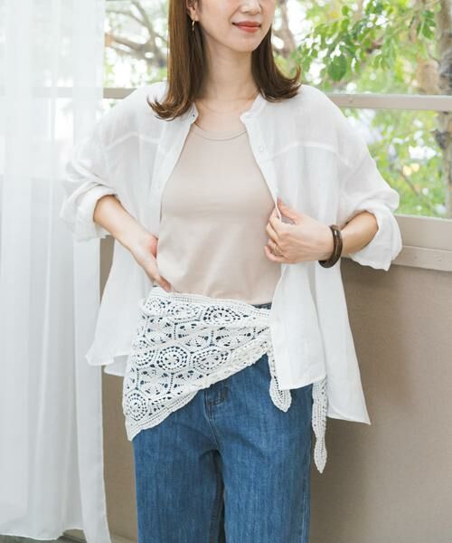 URBAN RESEARCH DOORS / アーバンリサーチ ドアーズ シャツ・ブラウス | リネンカーブスリーブブラウス | 詳細23