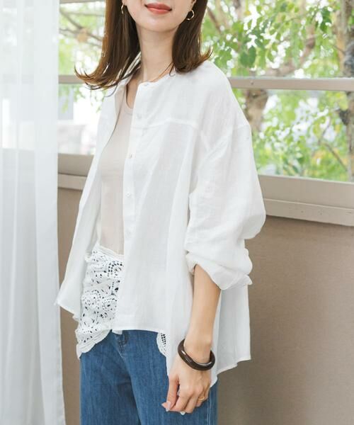 URBAN RESEARCH DOORS / アーバンリサーチ ドアーズ シャツ・ブラウス | リネンカーブスリーブブラウス | 詳細24